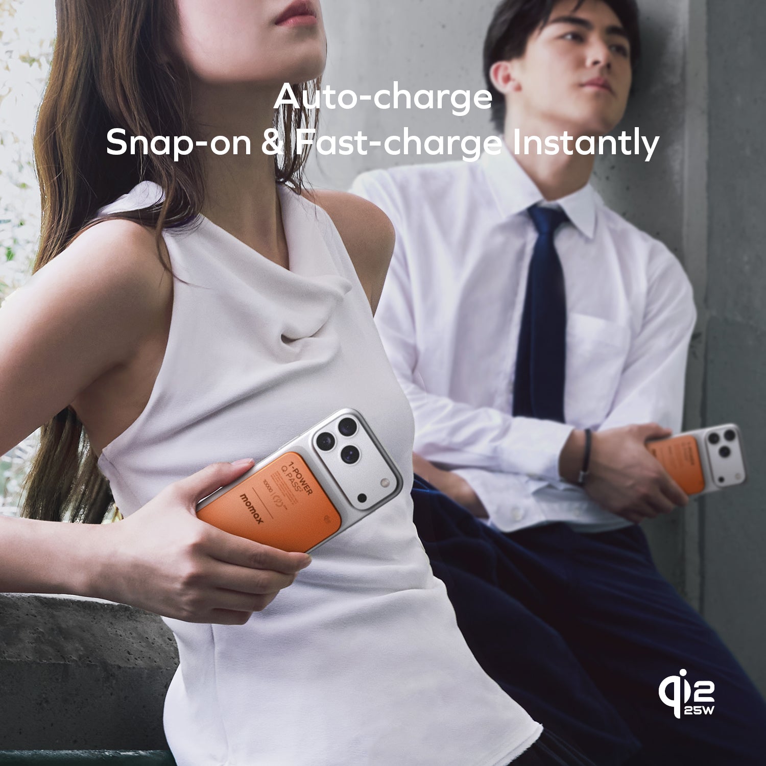 [CCC Certified] Momax [IP168Q22] Q.PASS X1 Qi2.2 Magnetic Wireless Powerbank 10,000mAh