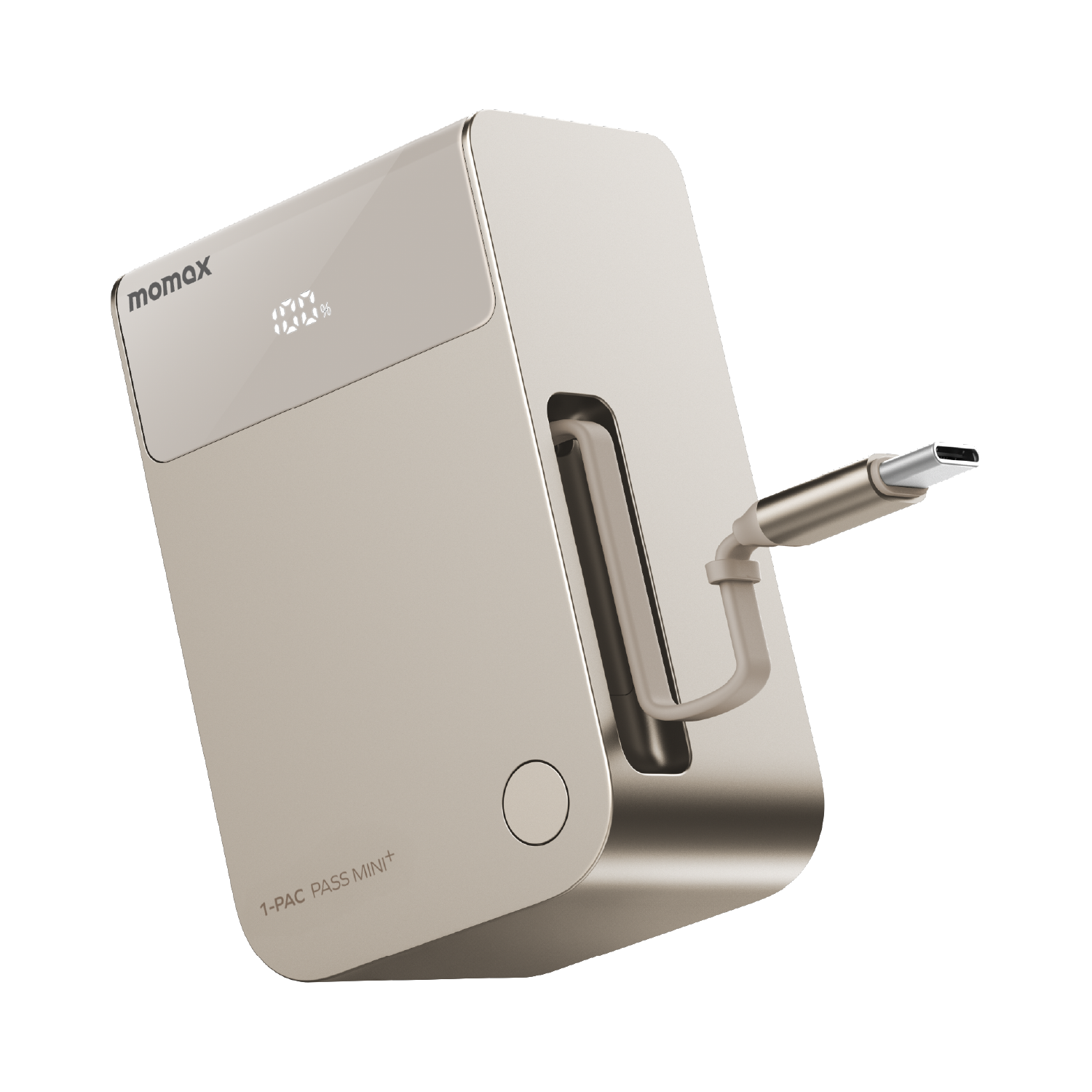 [CCC Certified] Momax [IP171] 1-PAC Pass Mini+ 10000mAh 2in1 Power Bank With Built-in Retractable Cable