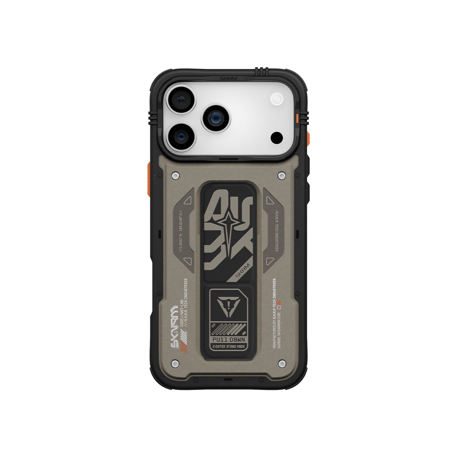 Skinarma iPhone 17 Pro / 17 Pro Max Aegis Mag-Charge Back Case - Grey