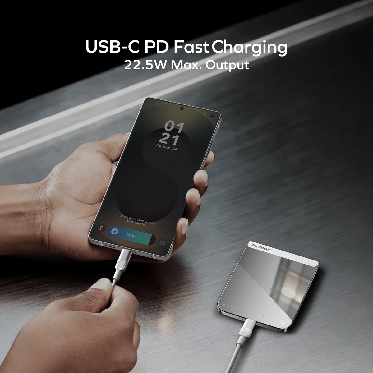 [CCC Certified] Momax IP180 5000mAh Magnetic Wireless Powerbank | 6mm Ultra Slim