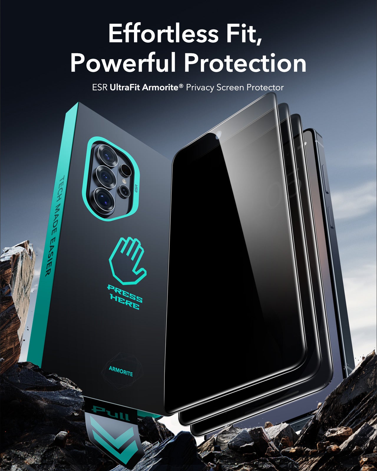 ESR Samsung Galaxy S26 Ultra UltraFit Armorite Privacy Tempered Glass (1pc Pack)