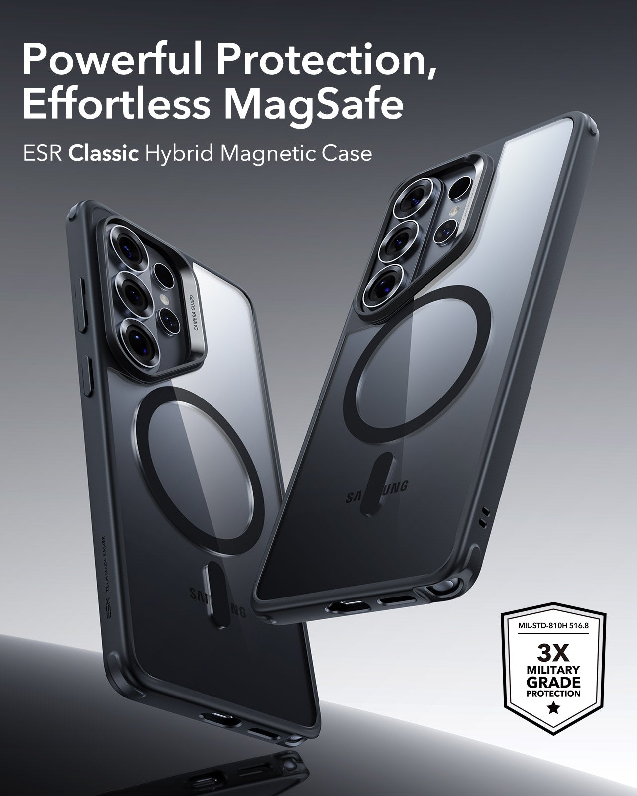 ESR Samsung Galaxy S26 Ultra Classic Hybrid MagSafe Case with HaloLock