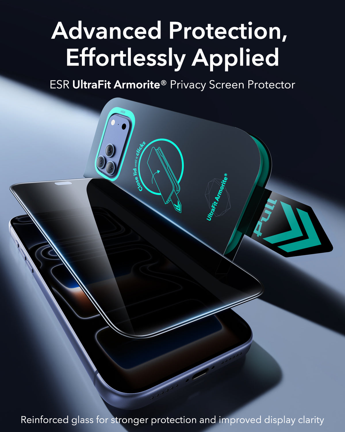 ESR iPhone 18 / 17 Pro / Pro Max - UltraFit Armorite Pro Privacy Screen Protector 2pc Pack