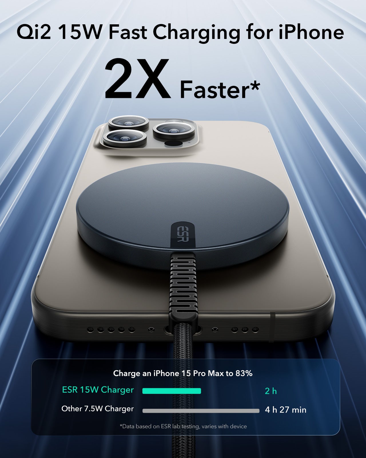 ESR HaloLock Qi2 mini Wireless Charger