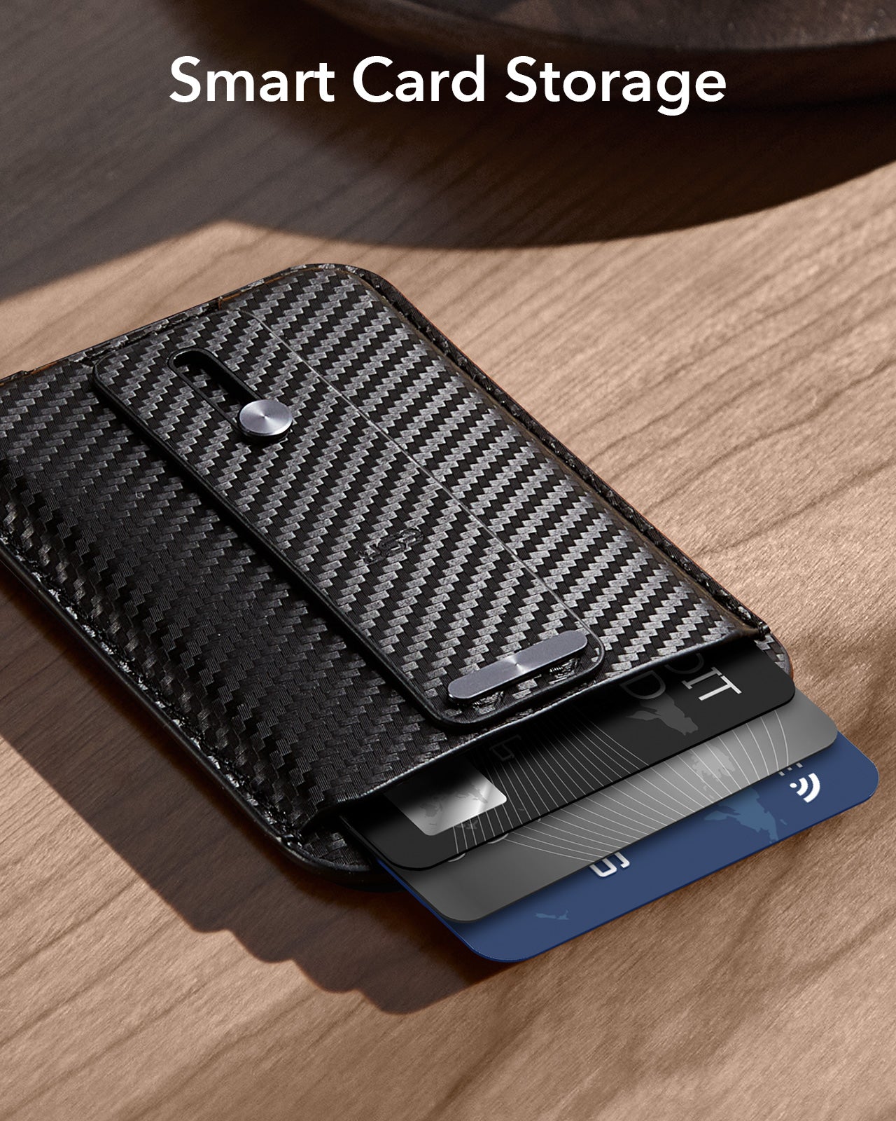 ESR HaloLock Magnetic Wallet with Finger Loop