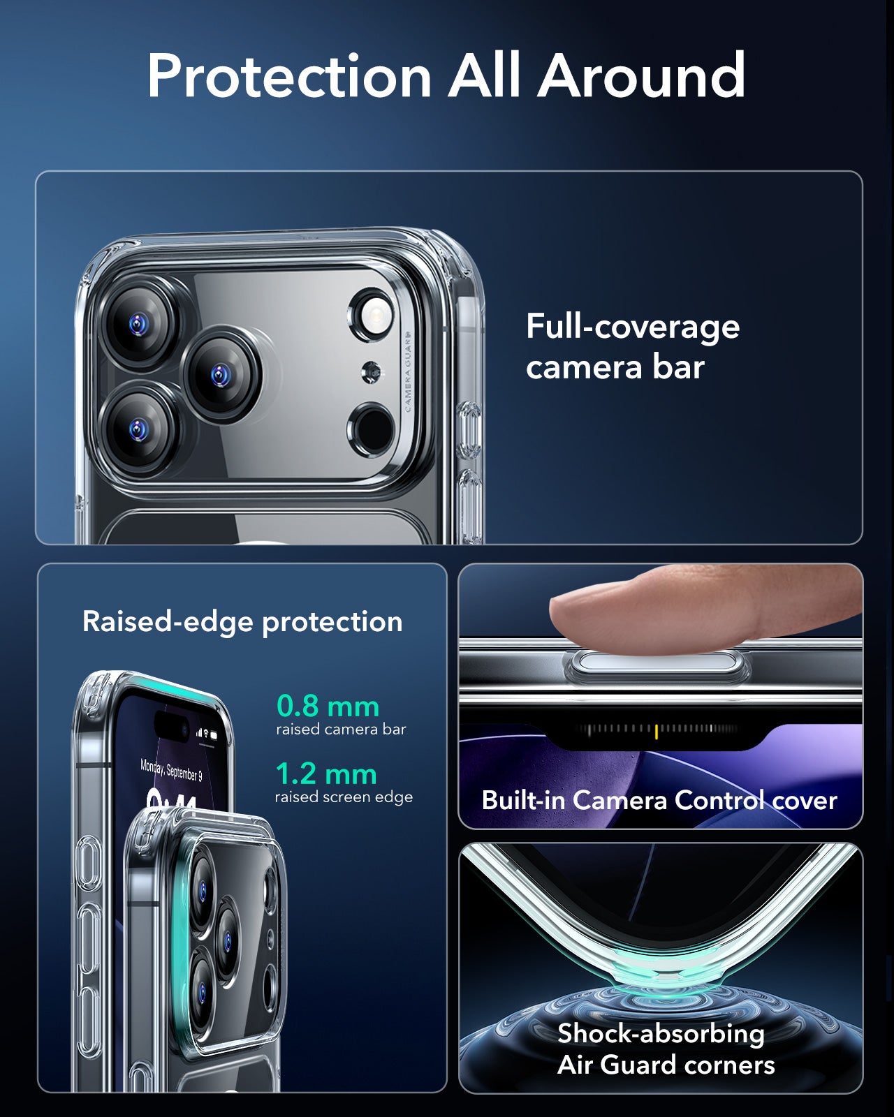 ESR iPhone 17 Series Classic Hybrid Magsafe Case (Camera Control)