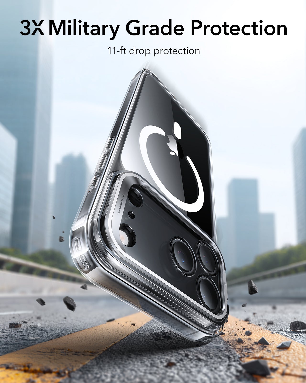 ESR iPhone 17 Series Hybrid Magsafe Case w/ Stash Stand (Camera Control)