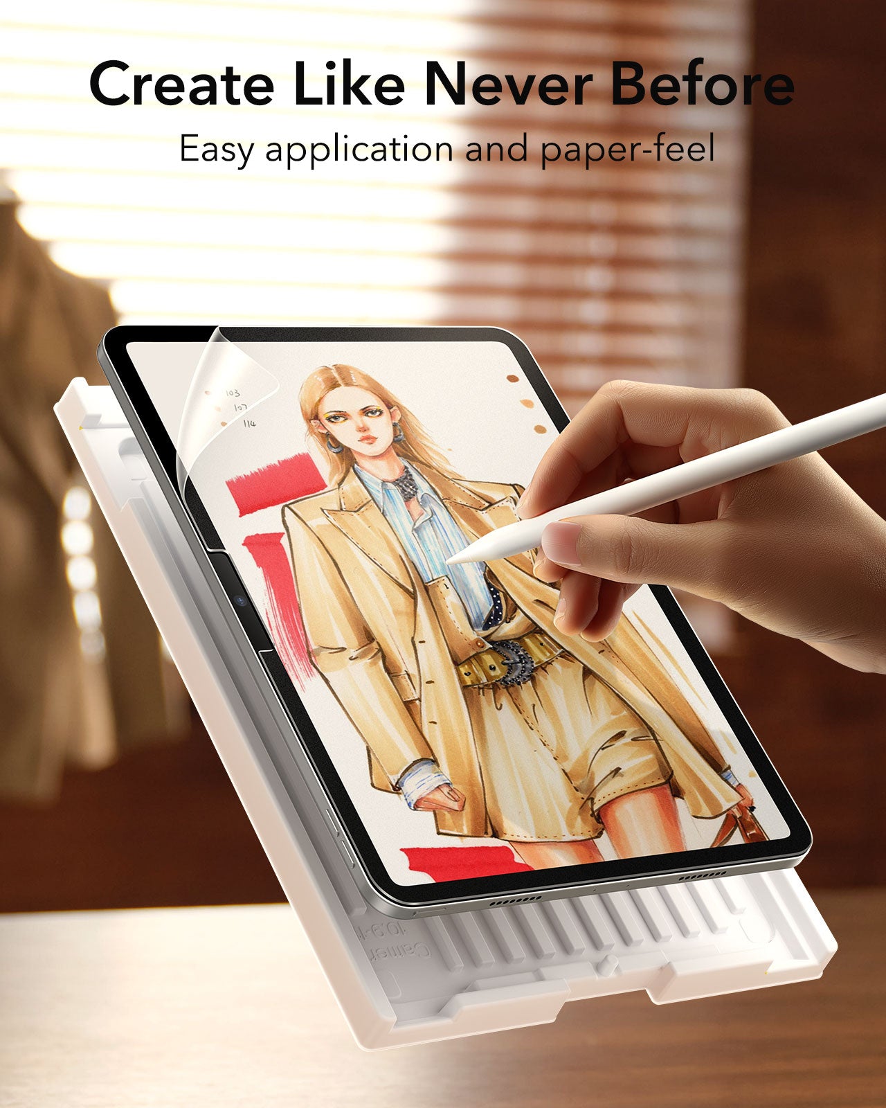 ESR iPad Pro 11 / Pro 13 (2024) Paper-Feel Screen Protector 2pcs Pack