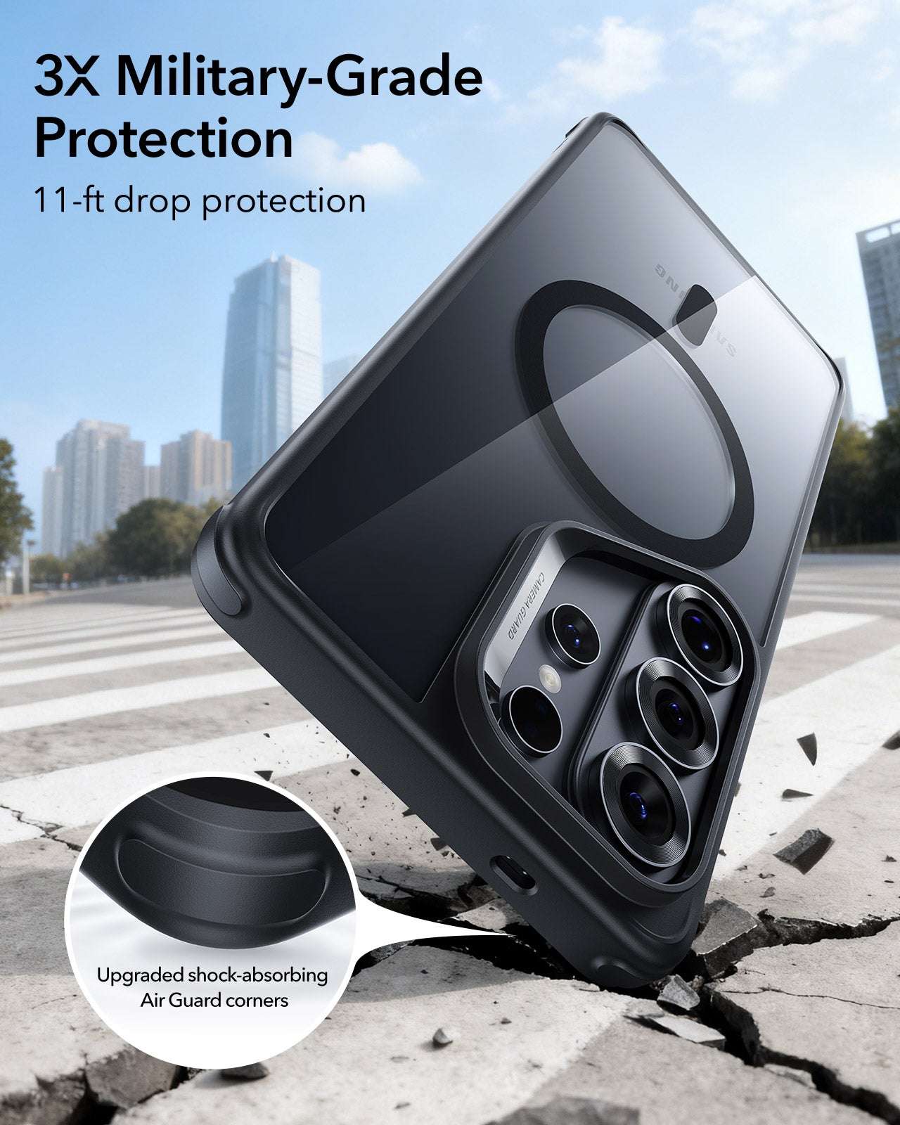 ESR Samsung Galaxy S26 Ultra Classic Hybrid MagSafe Case with HaloLock