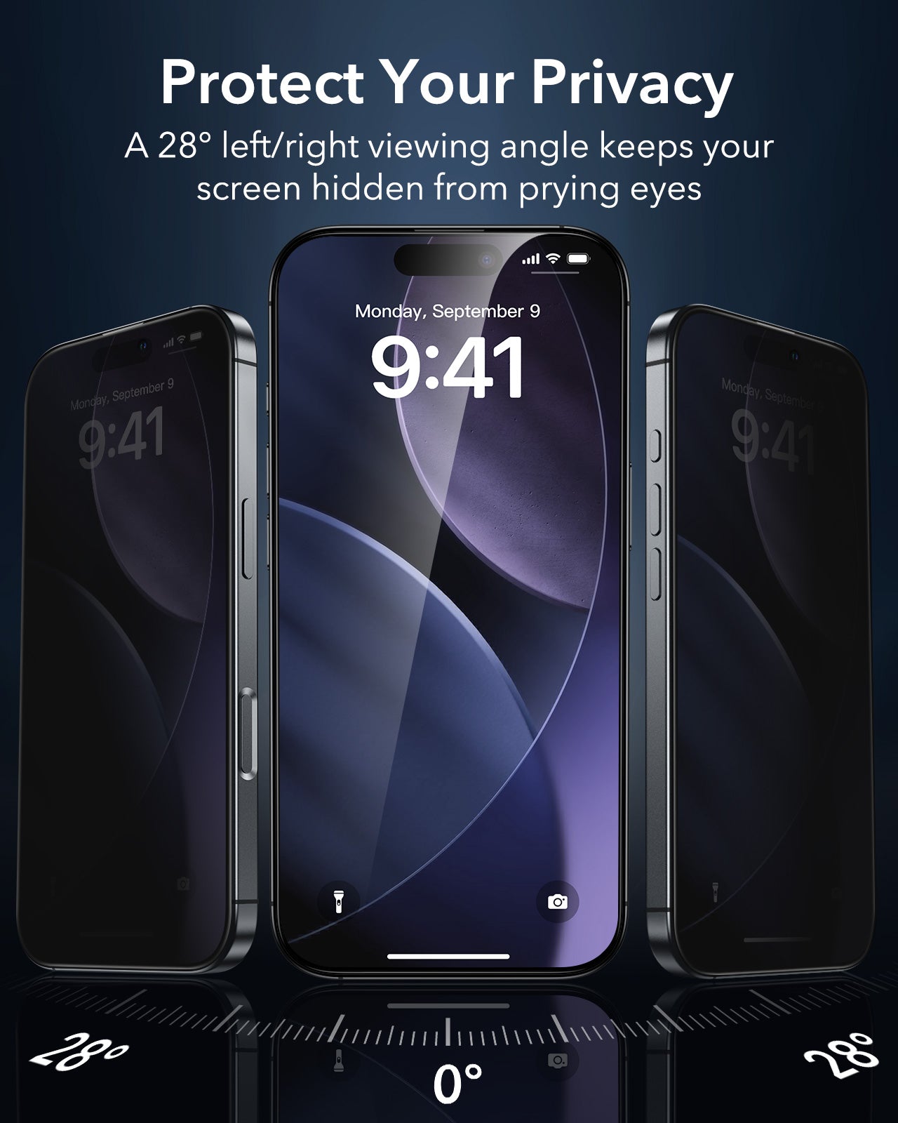 ESR iPhone 17 Series Privacy Screen Protector With UltraFit 3 Pieces