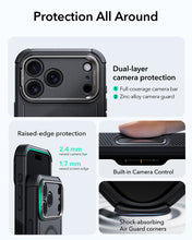 Load image into Gallery viewer, ESR iPhone 17 Series Cyber Tough MagSafe Case with Stash Stand (Camera Control)
