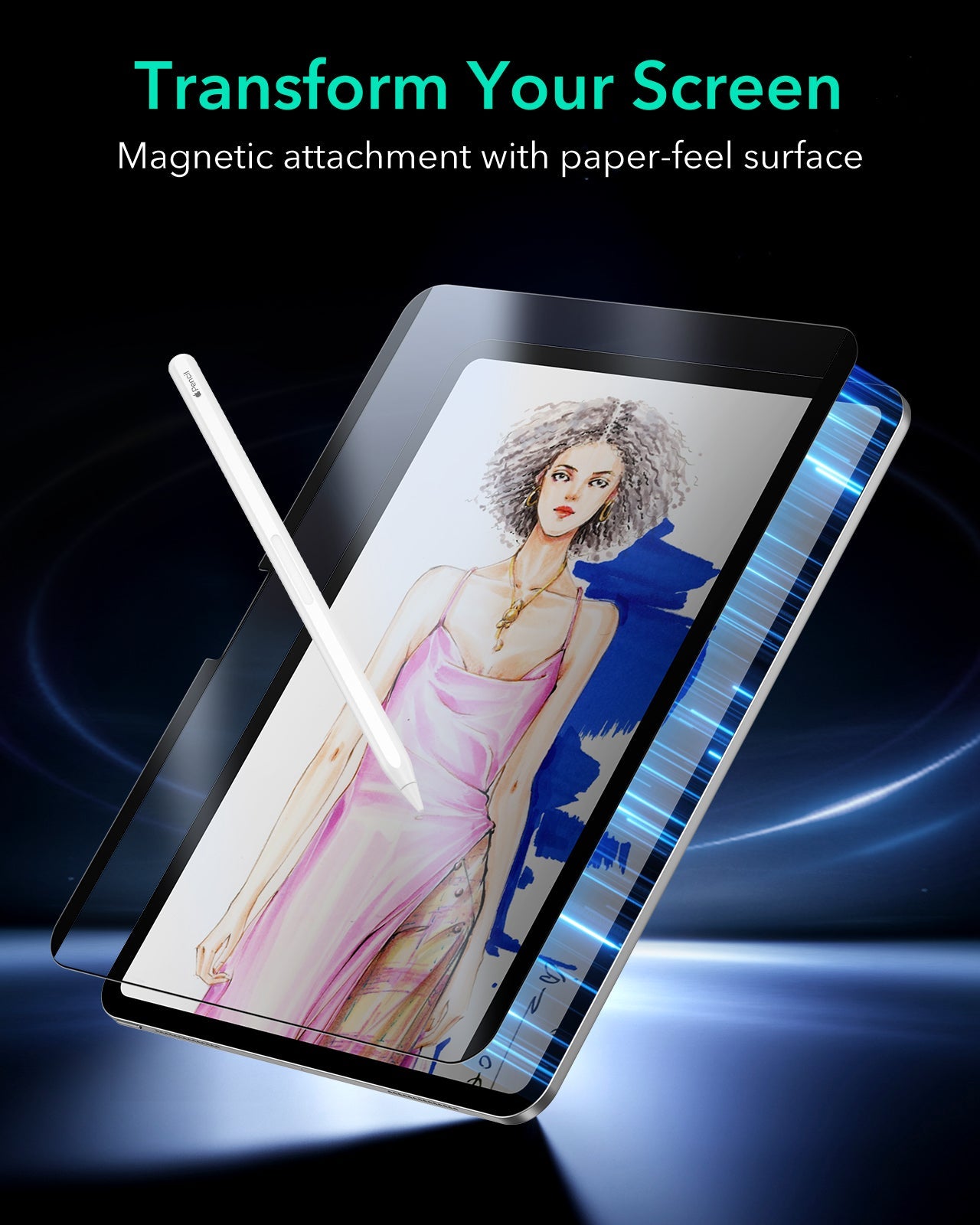 ESR iPad Air 13 (24/25) Paper-Feel Magnetic Screen Protector