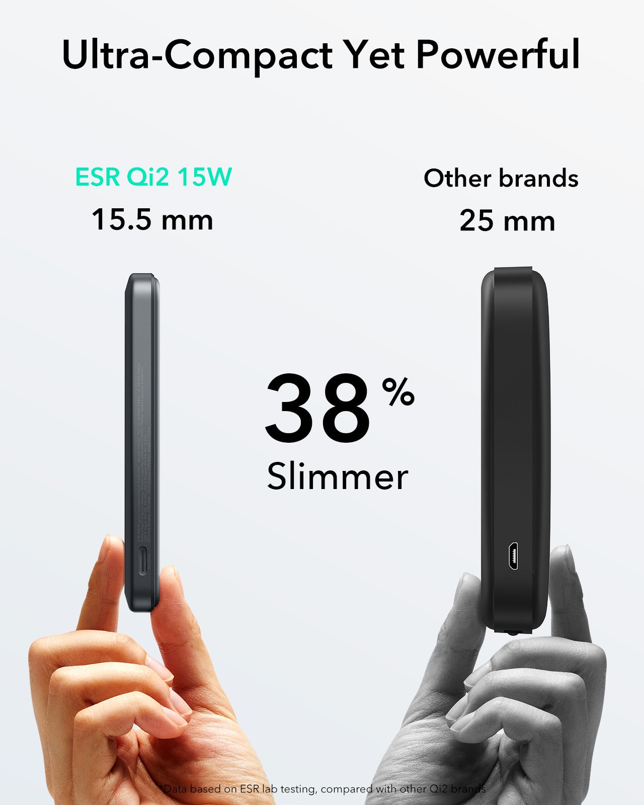 [CCC Certified] ESR Qi2 Magslim 5000mAh Magnetic Power Bank with Kickstand