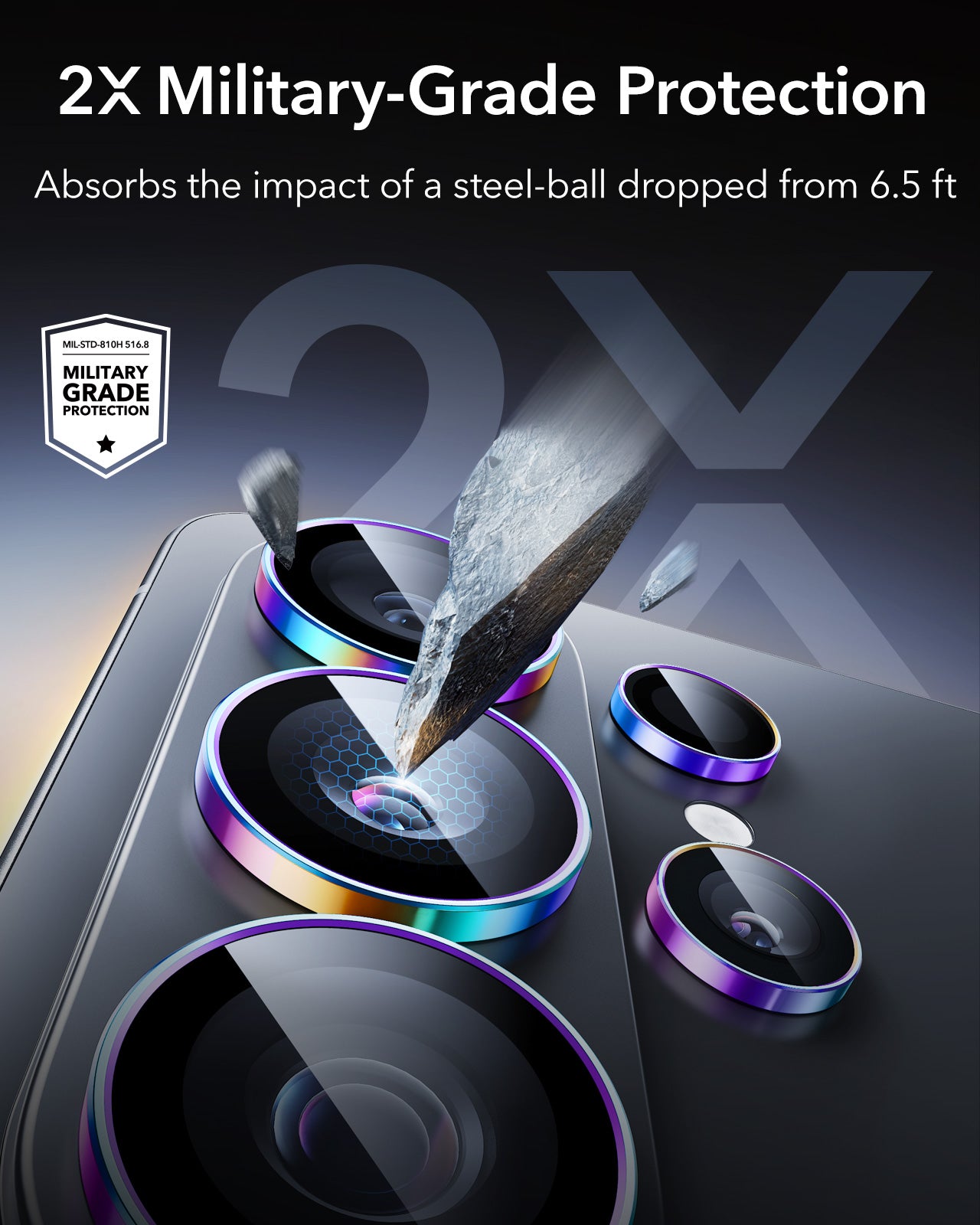 ESR Samsung Galaxy S26 Ultra Armorite Camera Lens Protector (Set of 5)