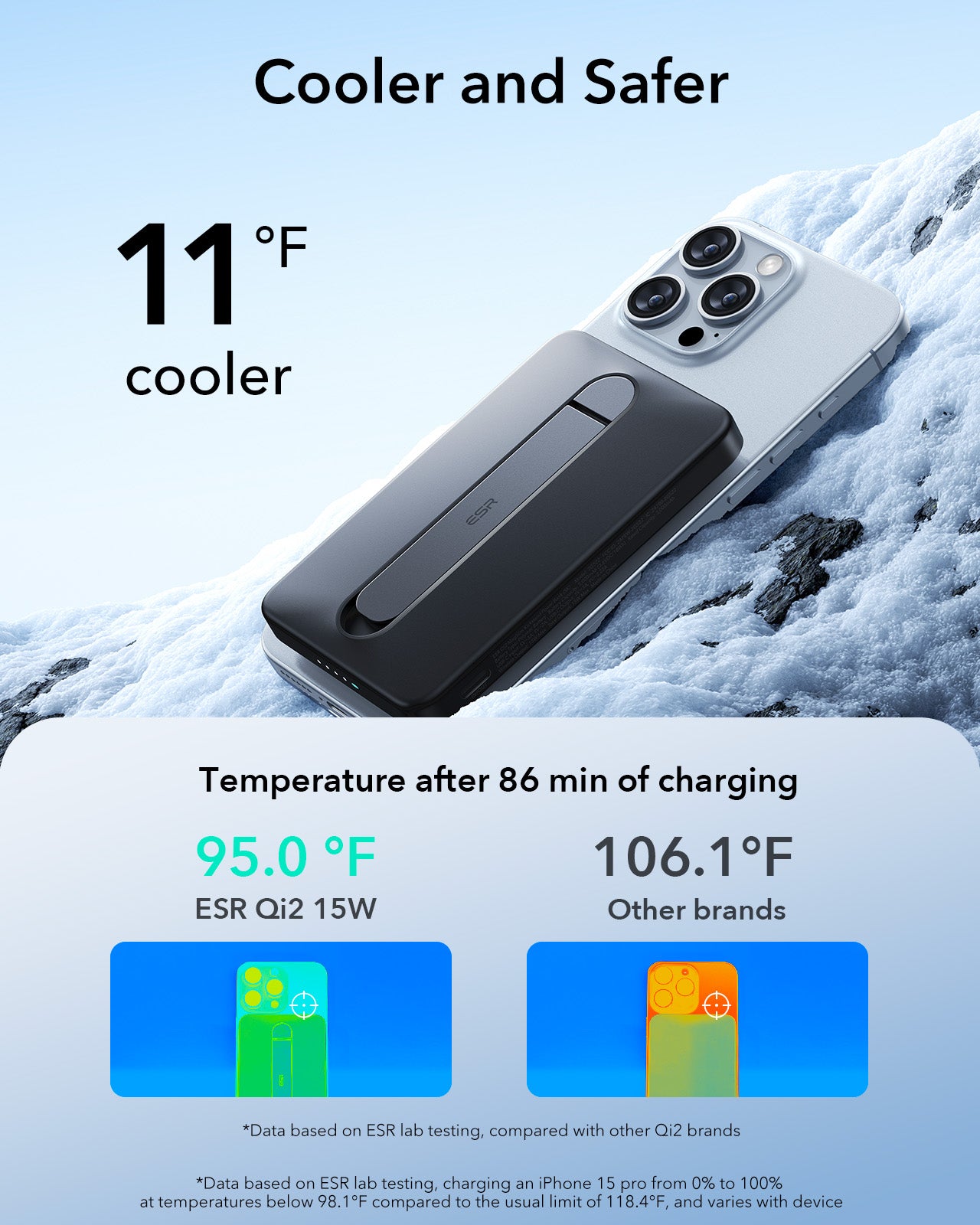 [CCC Certified] ESR Qi2 Magslim 5000mAh Magnetic Power Bank with Kickstand
