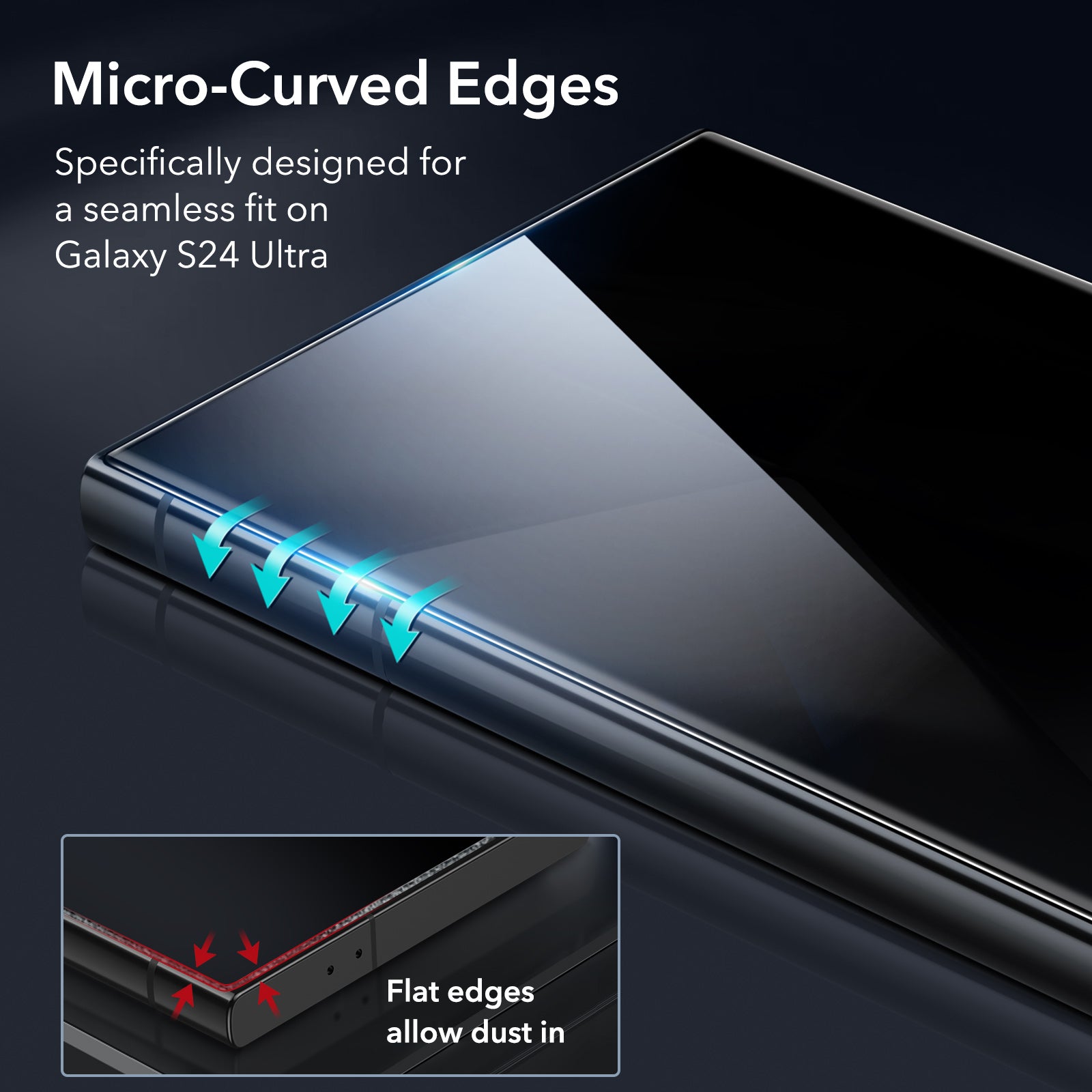 ESR Samsung Galaxy S24 Ultra Tempered Glass Privacy Screen Protector