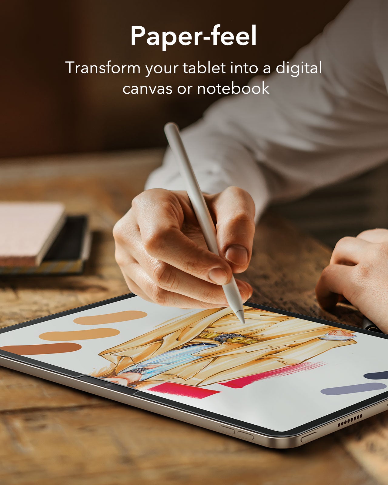 ESR iPad Pro 11 / Pro 13 (2024) Paper-Feel Screen Protector 2pcs Pack