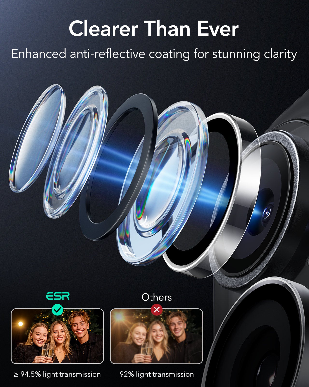 ESR Compatible with iPhone 17 Armorite Camera Lens Protectors