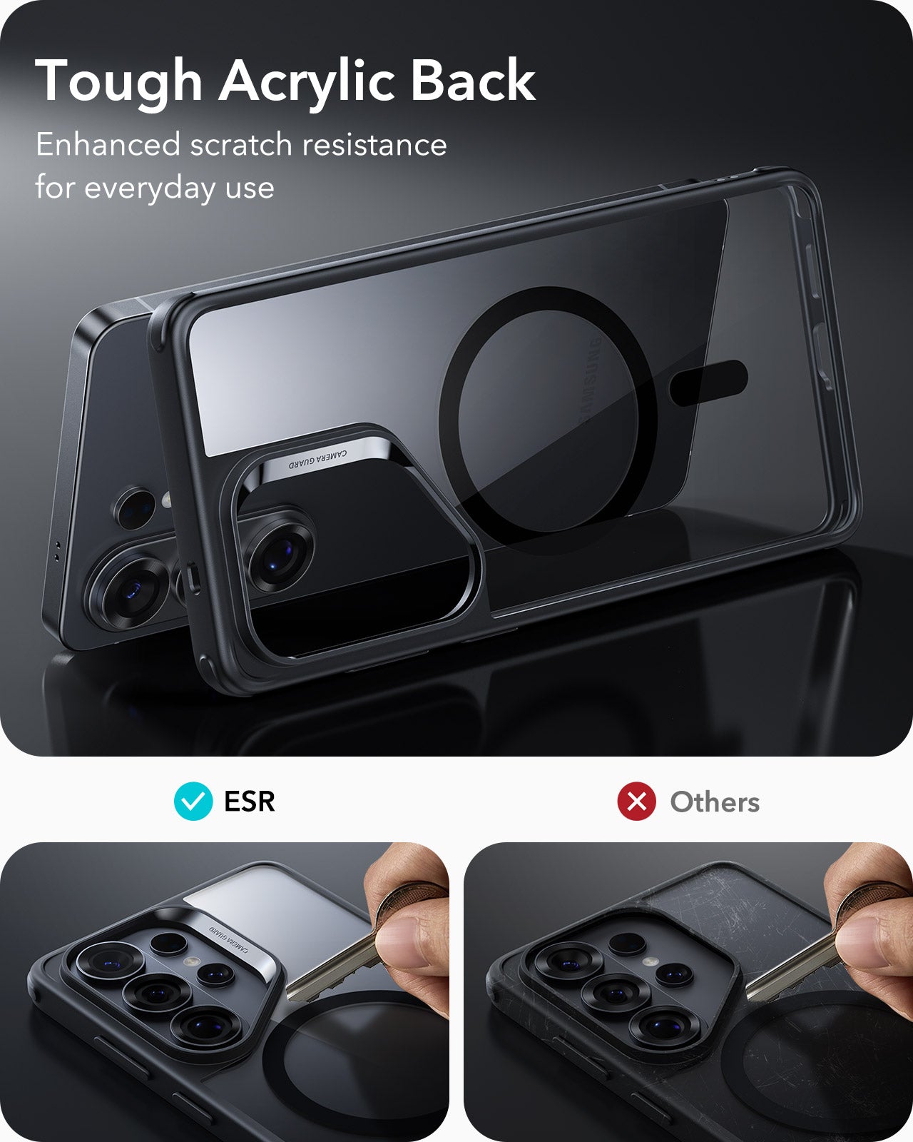 ESR Samsung Galaxy S26 Ultra Classic Hybrid MagSafe Case with HaloLock