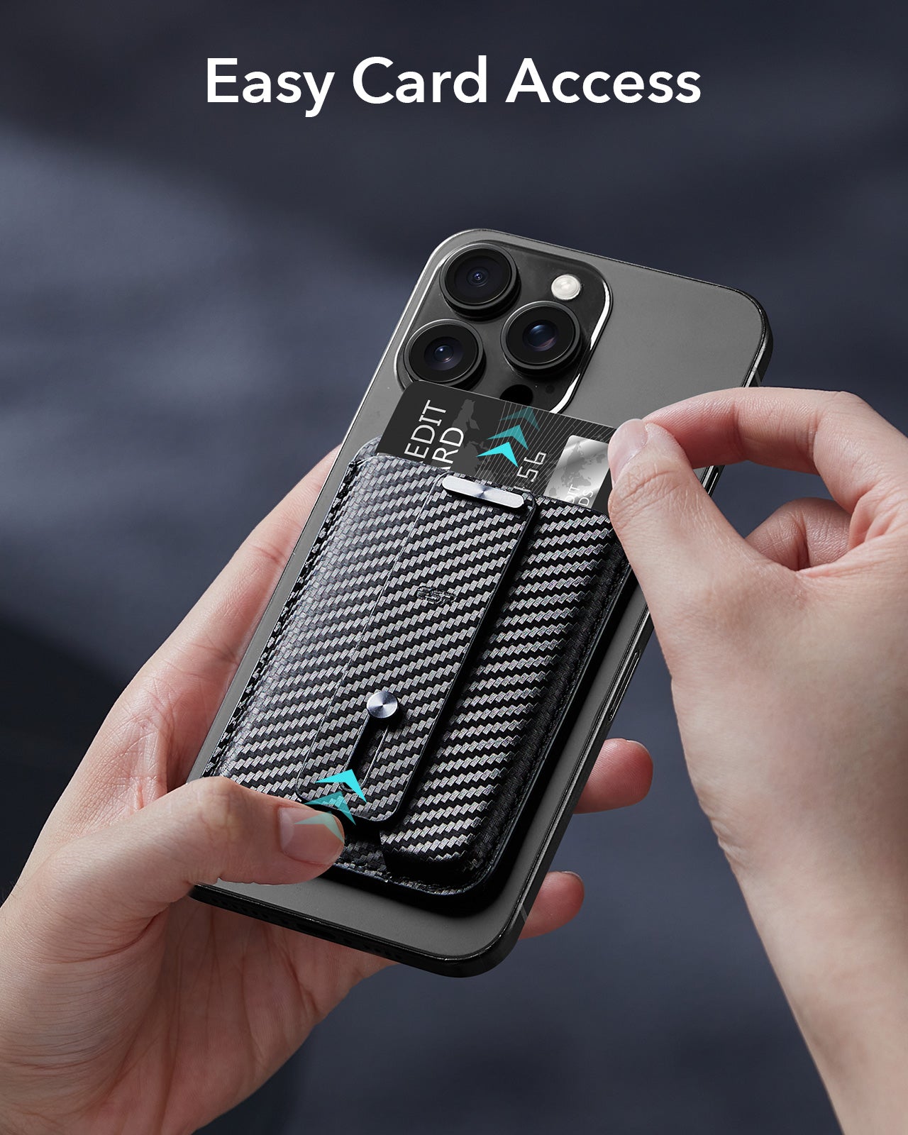 ESR HaloLock Magnetic Wallet with Finger Loop