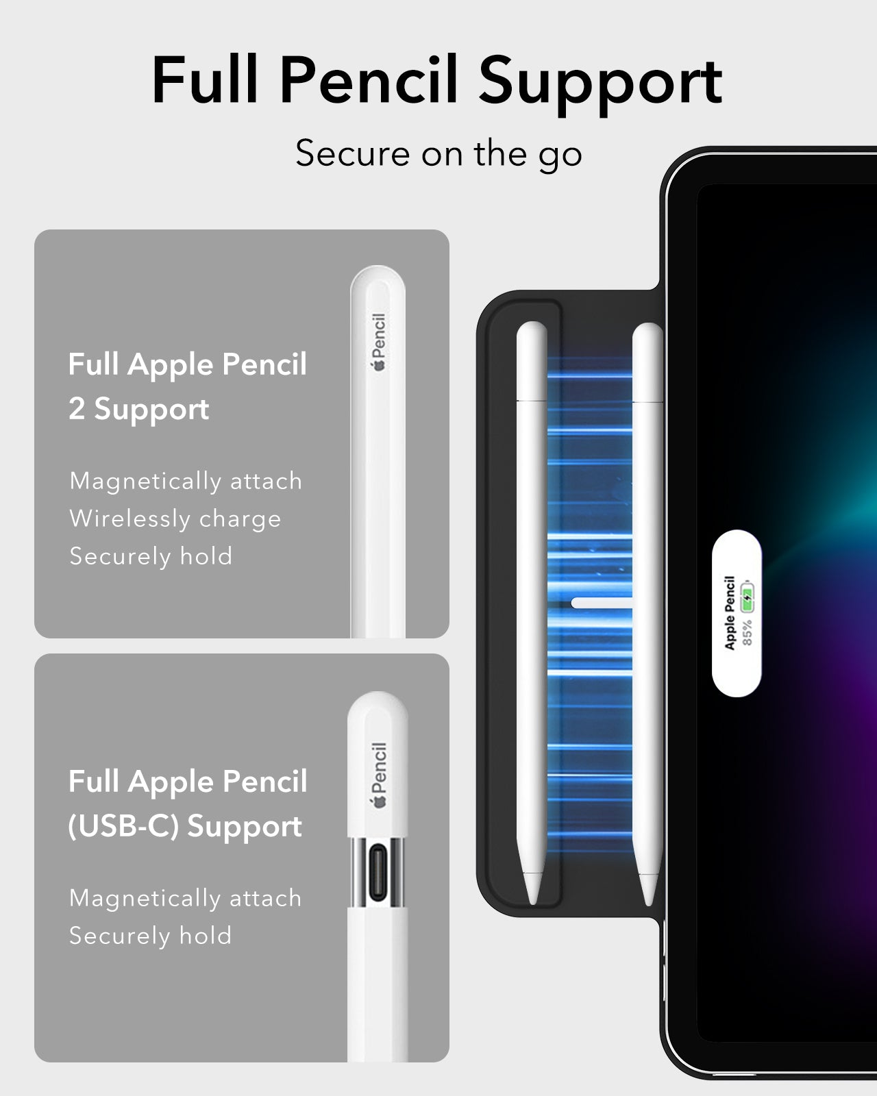 ESR iPad Air 11 (24/25), Air 10.9 (5th/4th Gen), Pro 11 (1st Gen) Rebound Magnetic Case