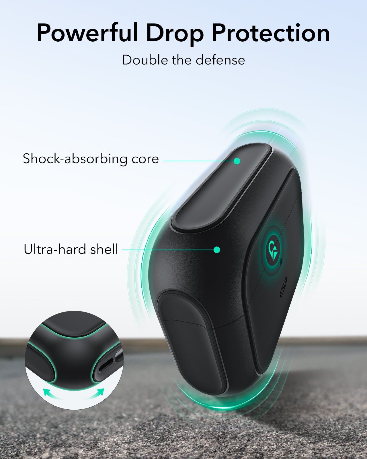 ESR AirPods Pro 3 Orbit Hybrid Case (HaloLock)