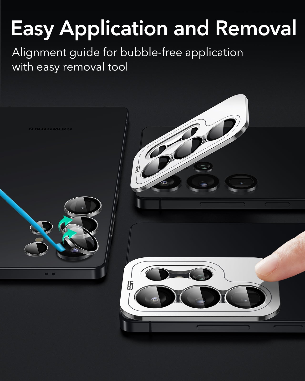 ESR Samsung Galaxy S25 Ultra Armorite Ultra-Tough Camera Lens Protector