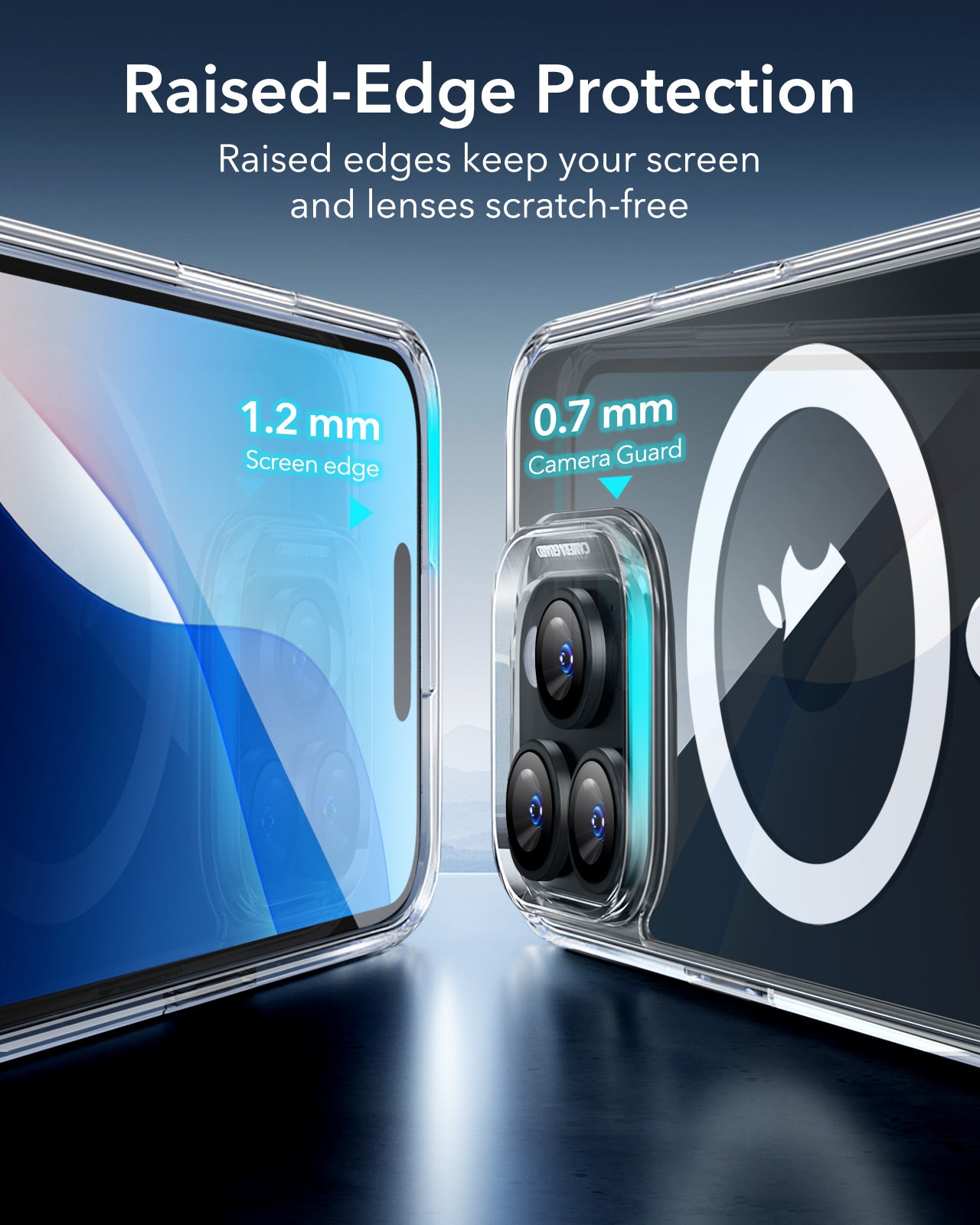 ESR iPhone 16 Pro / 16 Pro Max Classic Hybrid Case(HaloLock) with Screen Protector Set