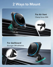 Load image into Gallery viewer, ESR HaloLock Qi2 Wireless Car Charger with CryoBoost - Frosted Onyx

