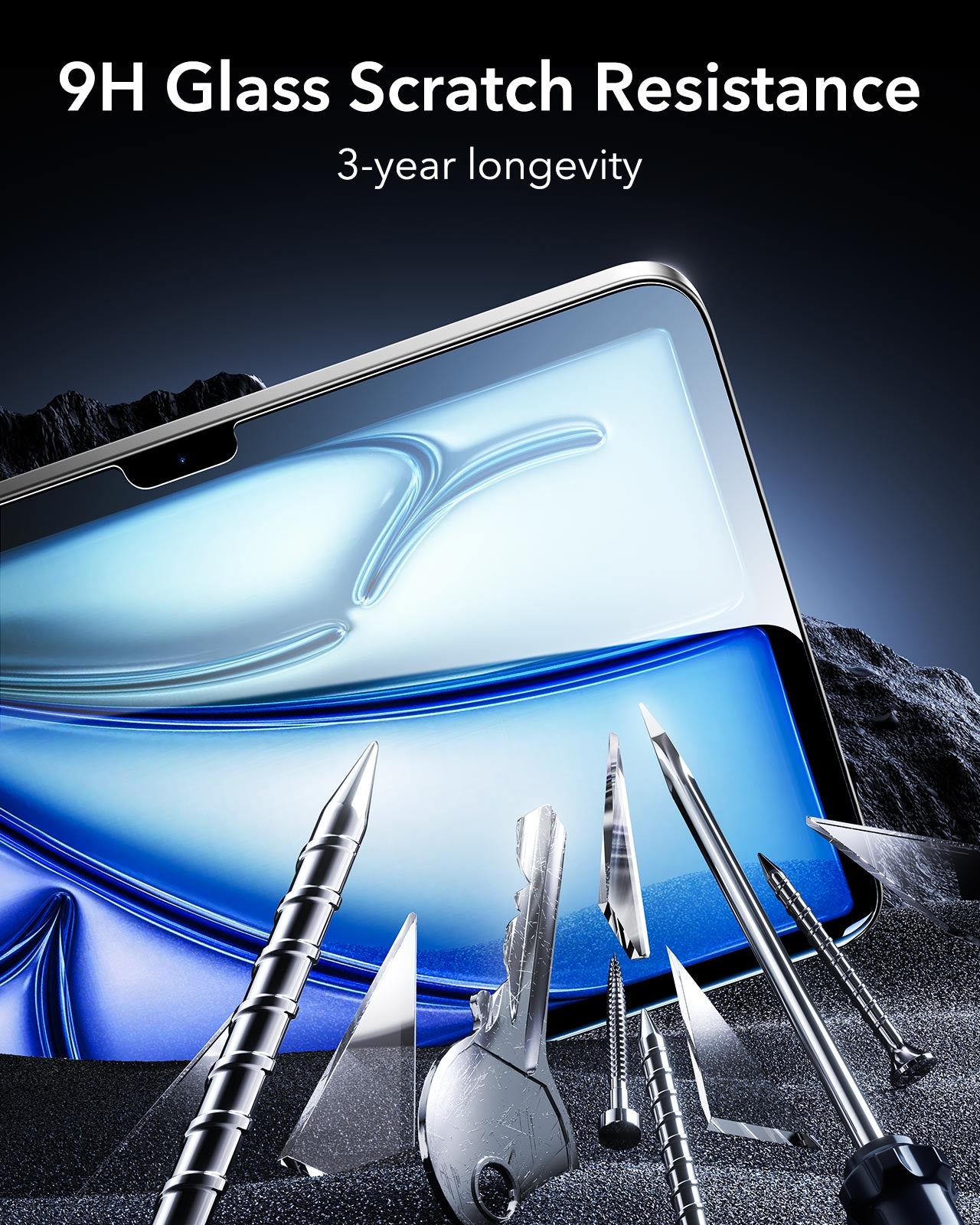 ESR iPad Air 11" (2024/2025) Armorite Ultra-Tempered Glass 2pcs Pack