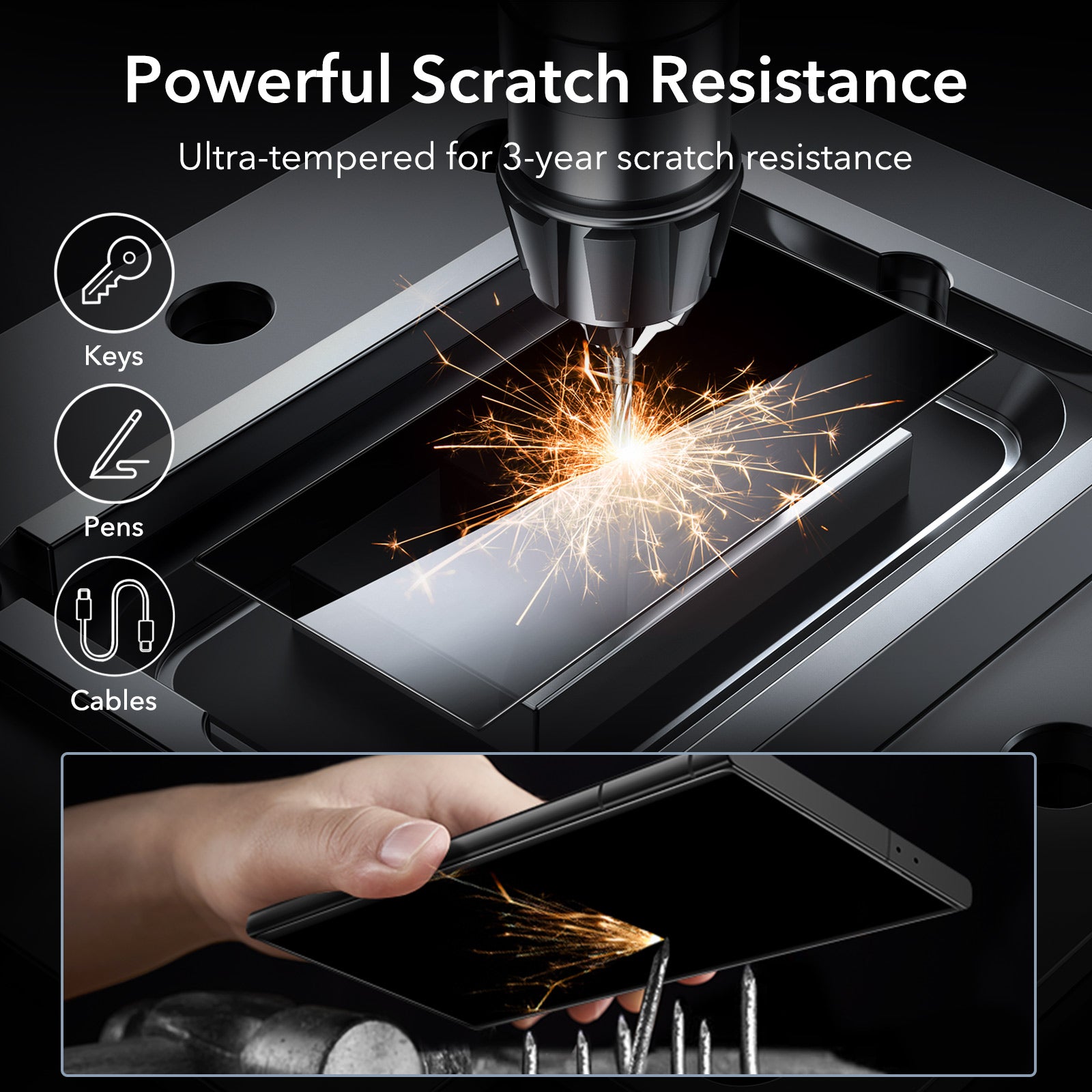 ESR Samsung Galaxy S24 Ultra Tempered Glass Privacy Screen Protector