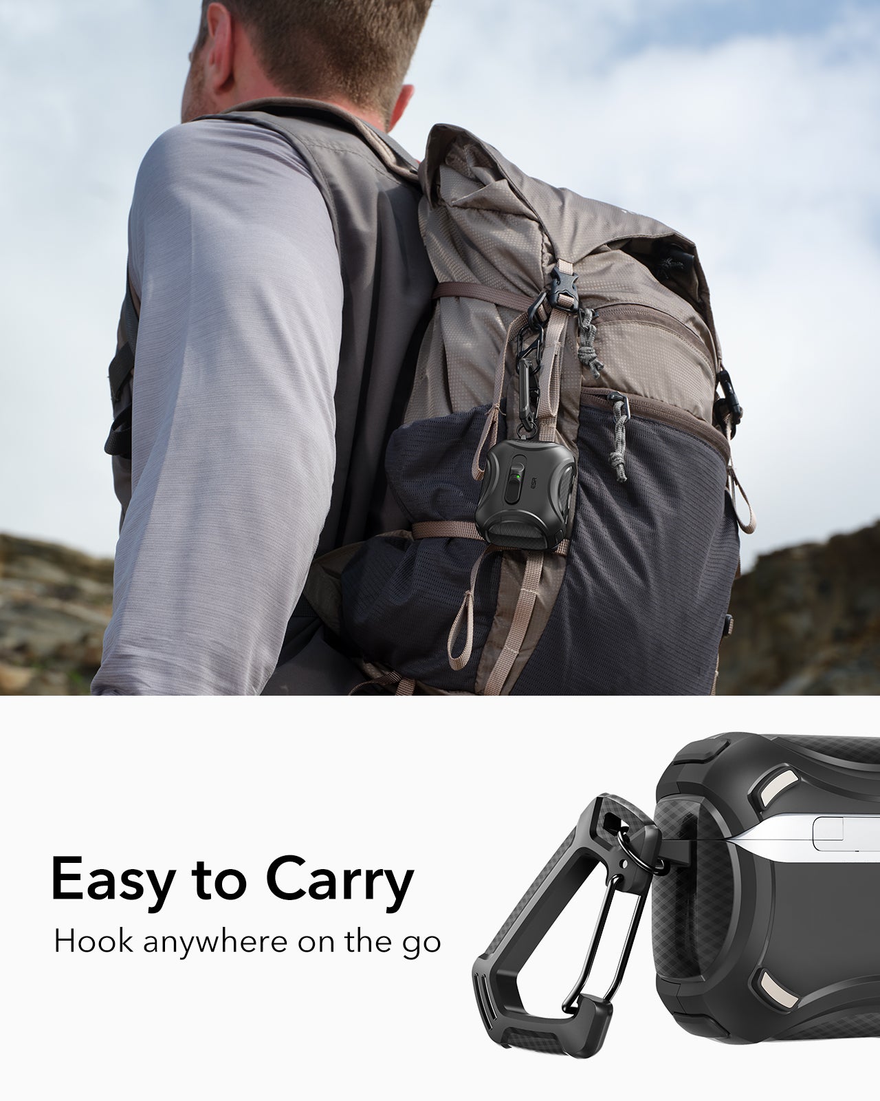 ESR AirPods Pro 3 Cyber Armor FlickLock Case (HaloLock)