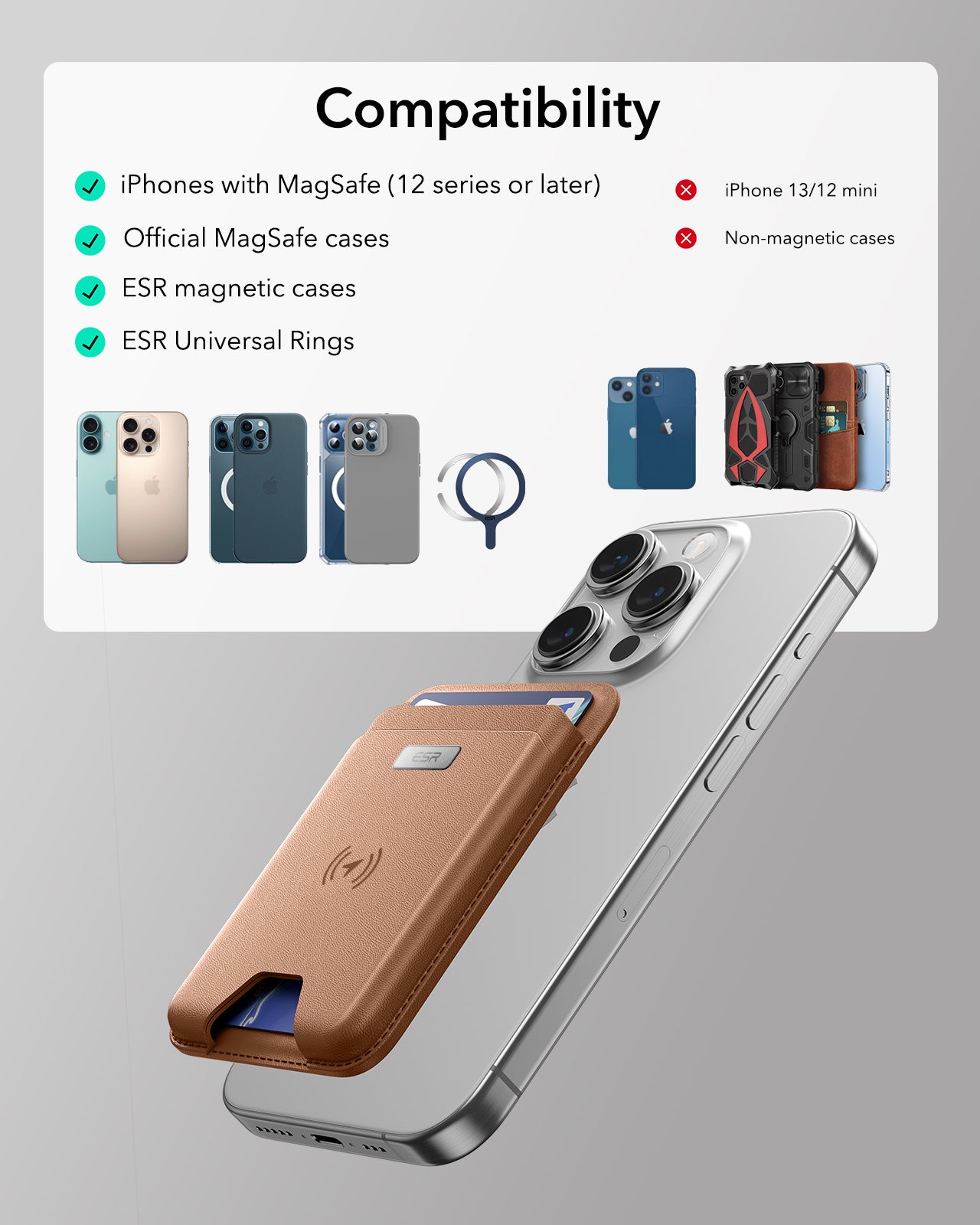 ESR Halolock Geo Wallet Boost works Apple Find My