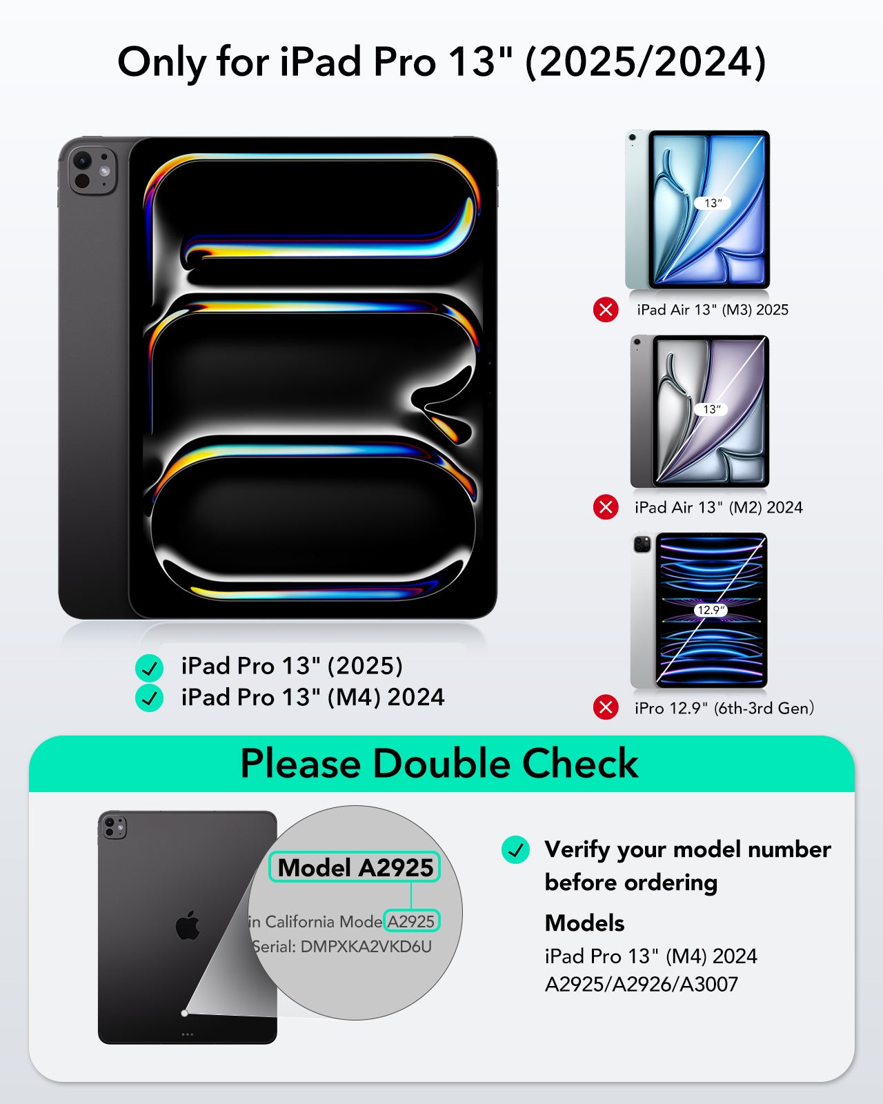 ESR iPad Pro 13" (2025/2024) Shift Keyboard Case