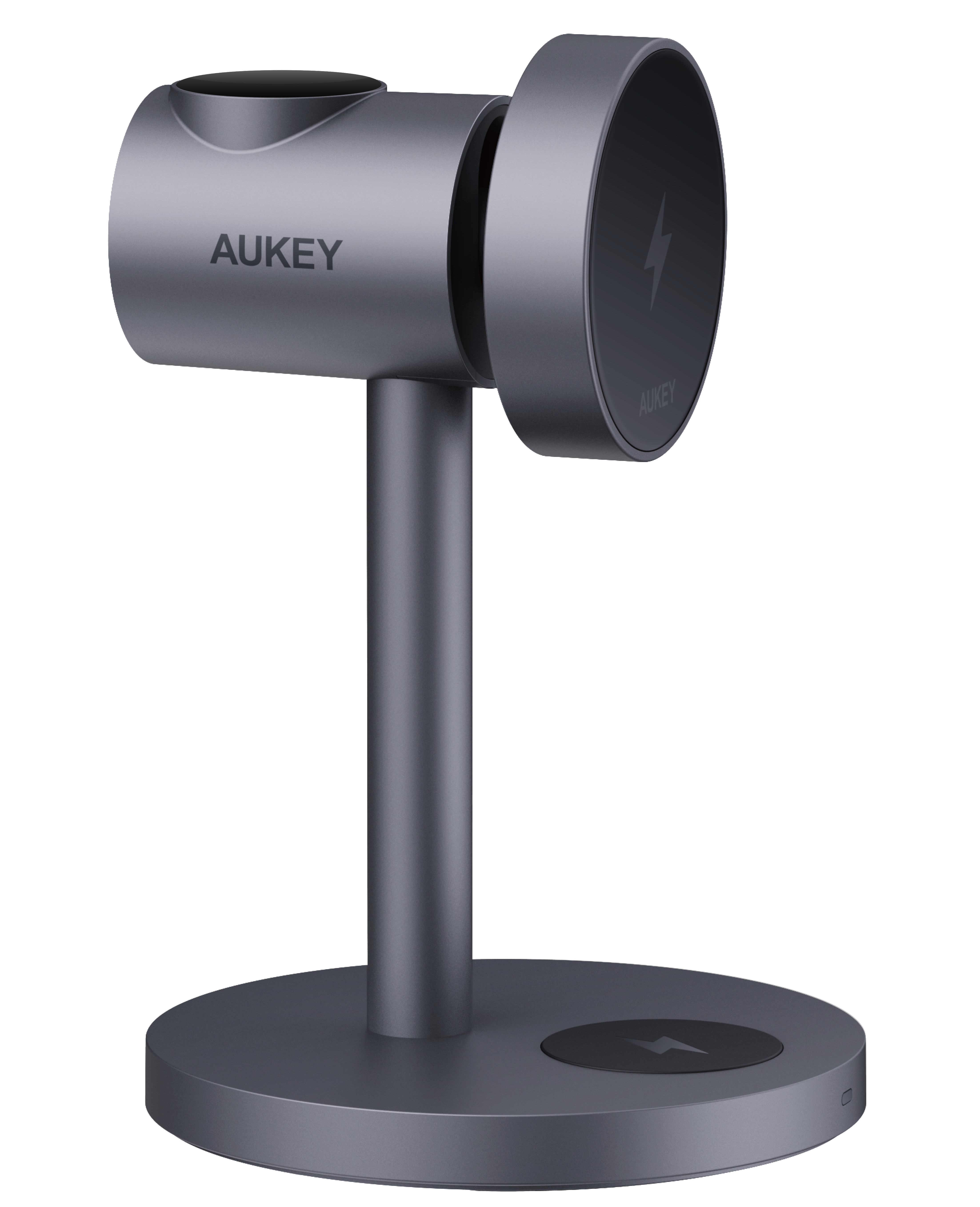 Aukey LC-MC311G MagFusion 3-in-1 G Qi2 Magnetic Fast Wireless Charging Station for Samsung