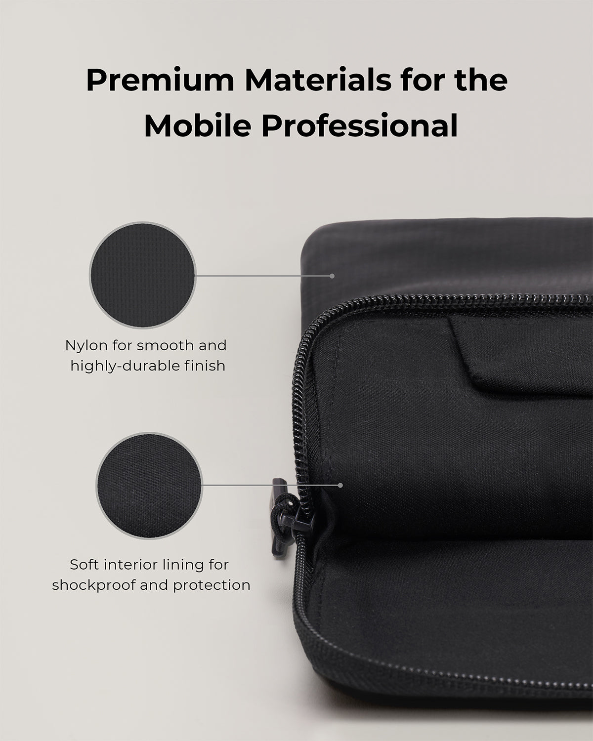 Aukey LS-UE13 / LS-UE14 / LS-UE16 Urban Edge Compact Nylon Sleeve For MacBook Series 13" / 14"/  16"