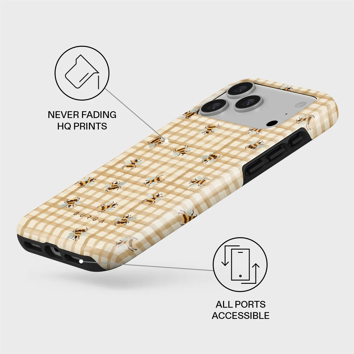BURGA iPhone 18 / 17 Series Honeycomb Tough MagSafe Case