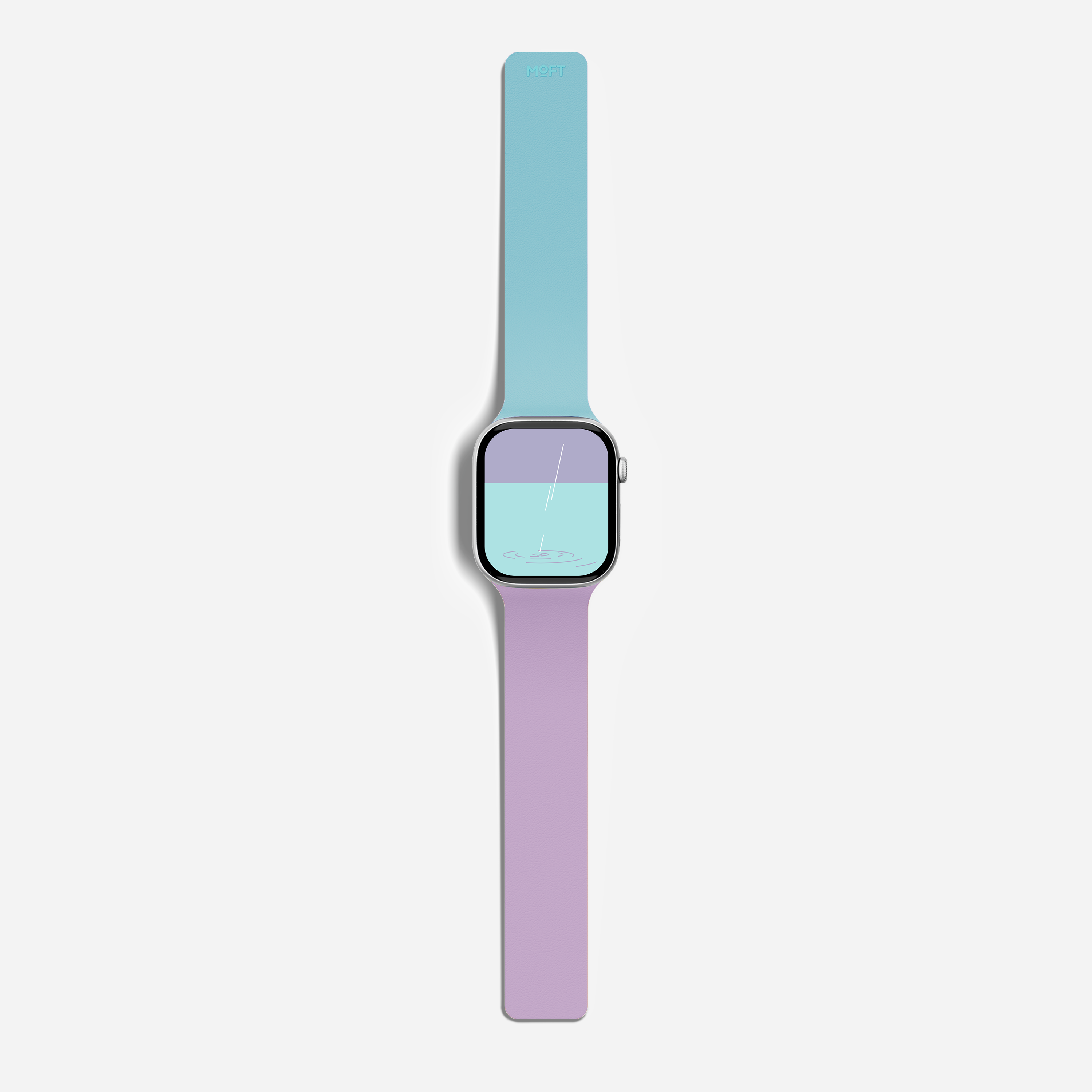 MOFT Snap Watch Band for Apple Watch 40mm/41mm/42mm & 44mm/45mm/46mm/49mm - Aqua Peony