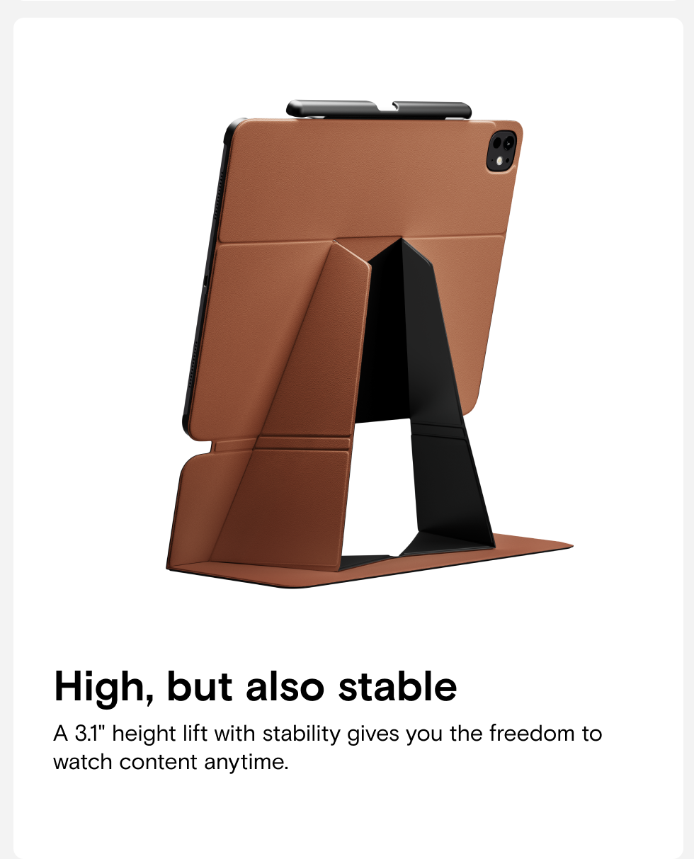 Moft Snap Float Folio Case for iPad Air 4/5 &  iPad Pro 11" 2024 & 2025/ Air 11" / iPad Pro 13" 2024 & 2025/ Air 13" 2024 / Pro 11 1/2/3/4 Gen / Pro 12.9 3/4/5/6 Gen