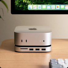 Load image into Gallery viewer, Satechi Mac Mini M4 Stand &amp; Hub with NVMe SSD Enclosure
