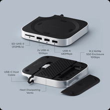 Load image into Gallery viewer, Satechi Mac Mini M4 Stand &amp; Hub with NVMe SSD Enclosure
