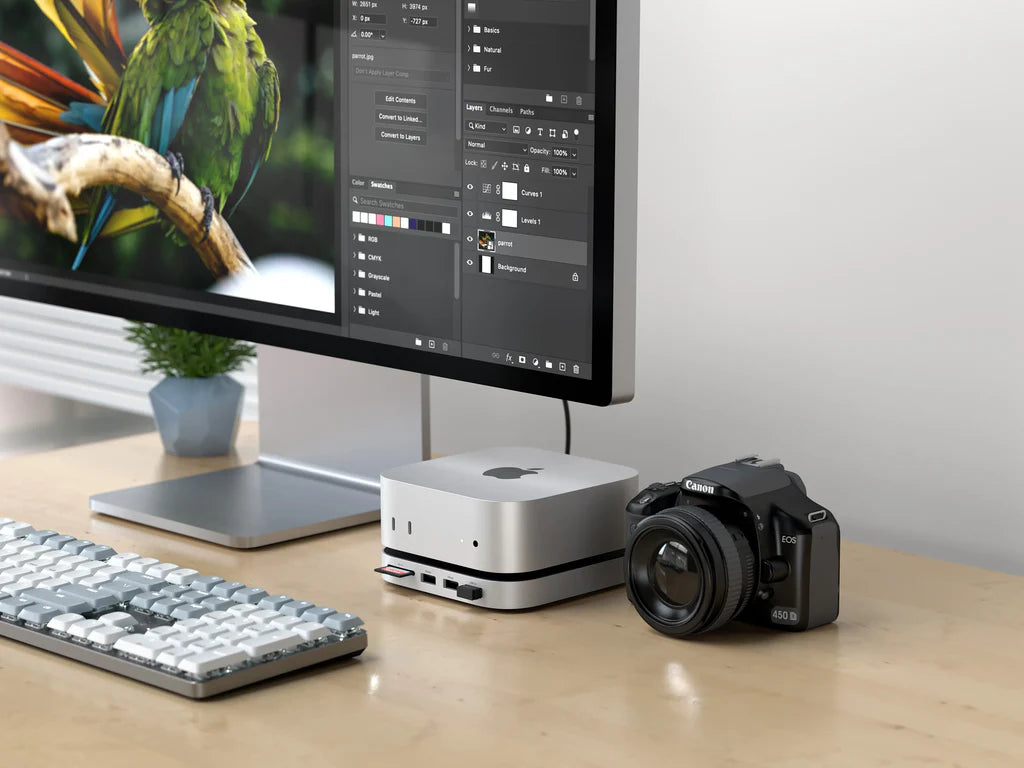 Satechi Mac Mini M4 Stand & Hub with SSD Enclosure