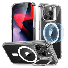 Load image into Gallery viewer, ESR iPhone 15 / 15 Plus / 15 Pro / 15 Pro Max Classic Hybrid Case with Stash Stand (HaloLock)
