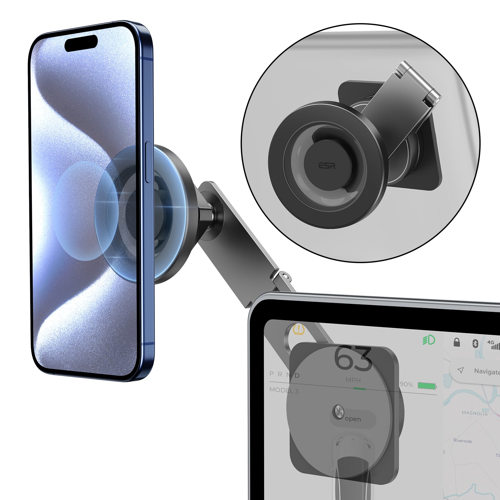 ESR HaloLock Touchscreen Car Phone Mount
