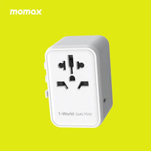 Load image into Gallery viewer, Momax UA8 1-World 65W GaN 5 Ports + AC Travel Adaptor
