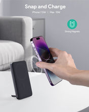 Load image into Gallery viewer, Aukey PB-MS05 MagFusion 6700mAh Qi2 Magnetic Wireless Charging Power Bank
