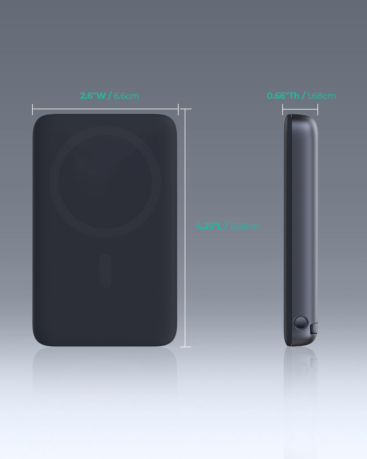 Aukey PB-MS05 MagFusion 6700mAh Qi2 Magnetic Wireless Charging Power Bank