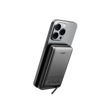 Load image into Gallery viewer, Aukey PB-MS05 MagFusion 6700mAh Qi2 Magnetic Wireless Charging Power Bank
