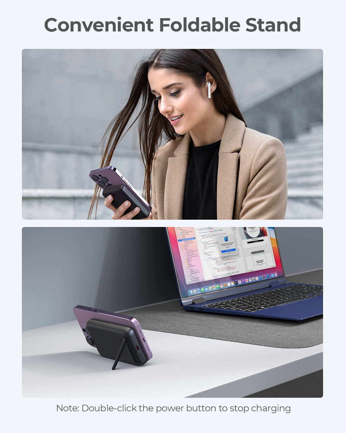 PB-MS06 MagFusion 10000mAh 30W Qi2 Magnetic Wireless Charging Power Bank