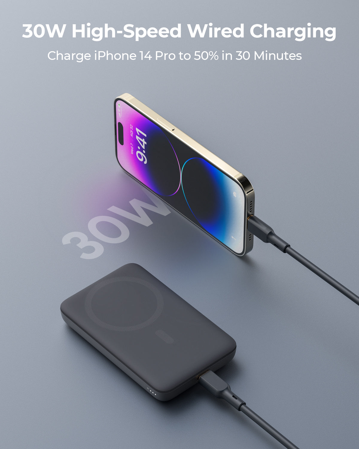 PB-MS06 MagFusion 10000mAh 30W Qi2 Magnetic Wireless Charging Power Bank